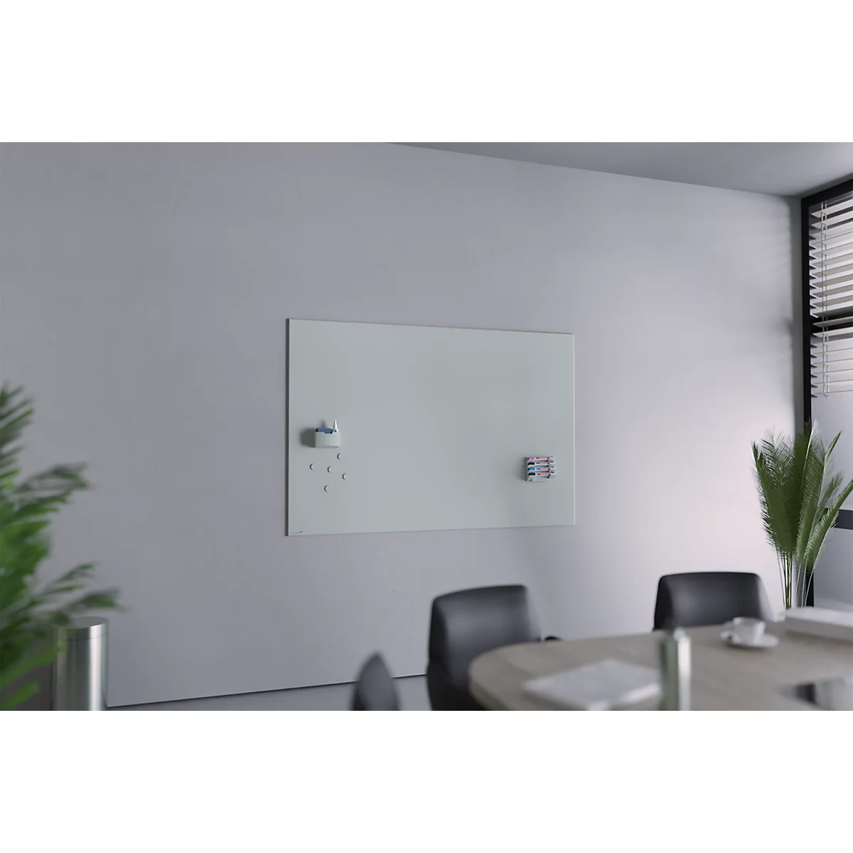 Legamaster accessoirehouder, voor glasborden, kunststof, saliegroen