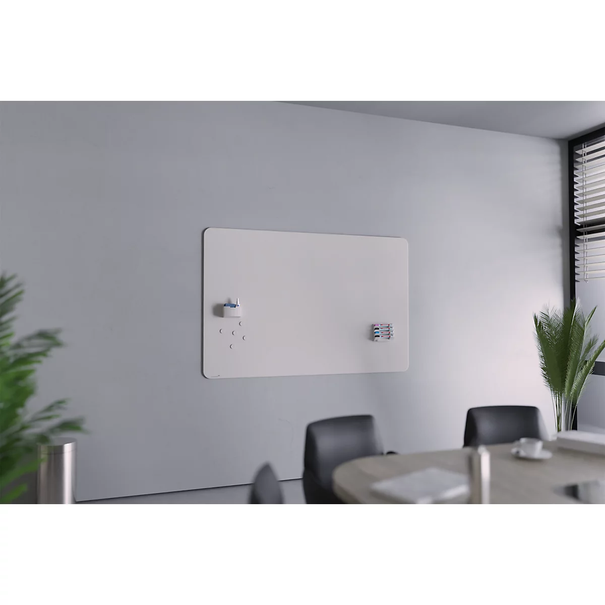 Legamaster accessoirehouder, voor glasborden, kunststof, warm grijs