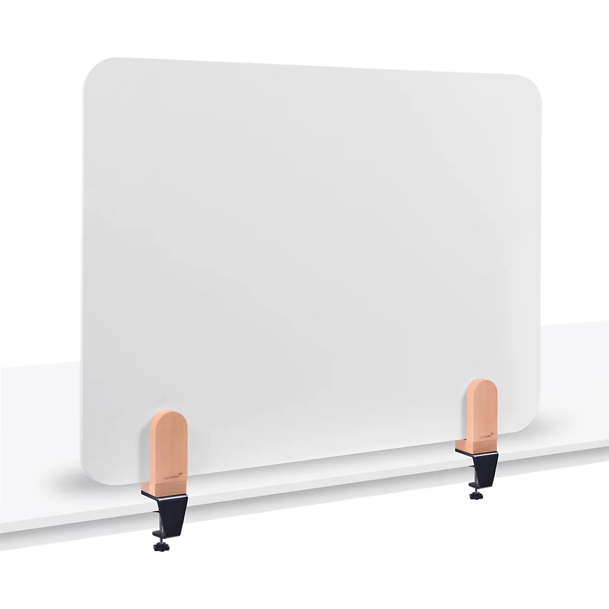 Legamaster Elements whiteboard tafelscherm, geëmailleerd staal, incl. 2 tafelklemmen, B 800 x H 600 x D 11 mm