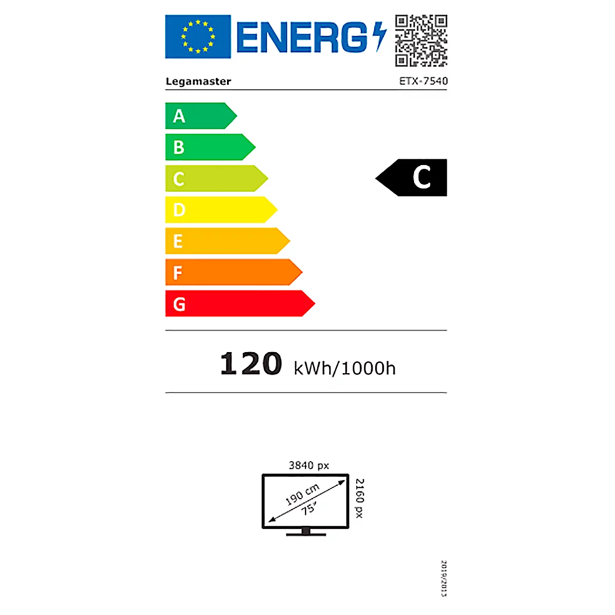 Legamaster EVOLVE2 ETX-7540 EU-bedrijfsmonitor, 75', 4K UHD 3840 x 2160 px, Android 13, intuïtieve aanraakfunctie, HDMI/USB/LAN/WLAN, Google-gecertificeerd