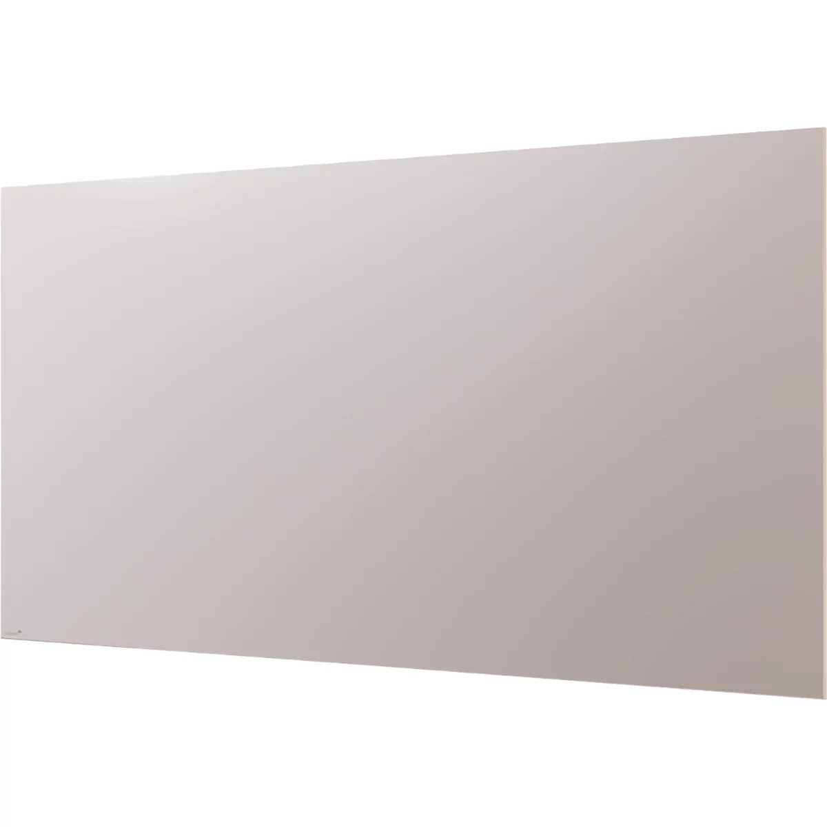 Legamaster glasbord, met 2 magneten &amp; 1 glasbordmarker, B 2000 x D 4,4 x H 1000 mm, gehard veiligheidsglas, mat, warm grijs