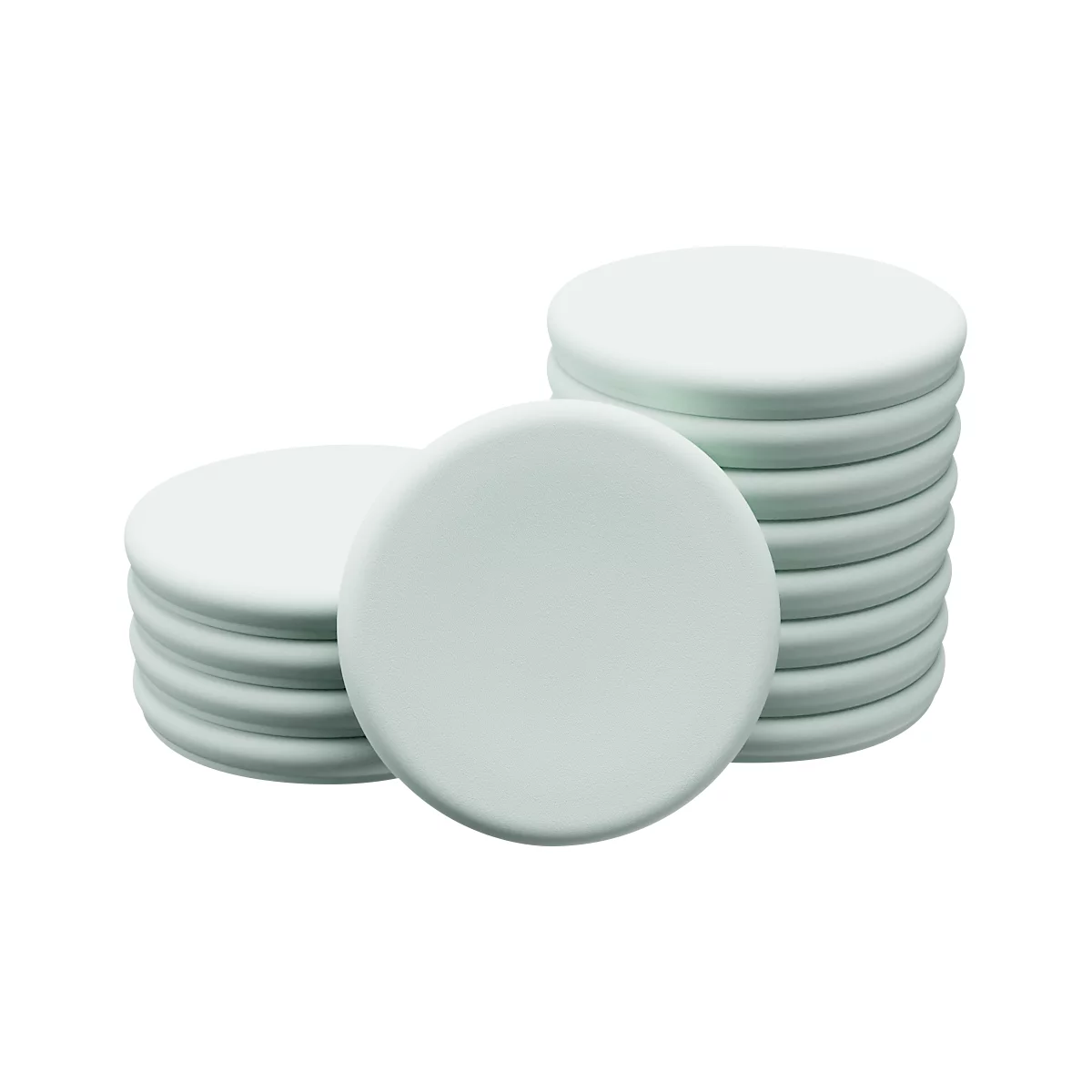 Legamaster glasplaatmagneten, 5 stuks, ⌀ 30 mm, saliegroen
