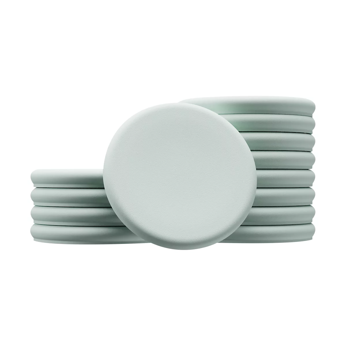 Legamaster glasplaatmagneten, 5 stuks, ⌀ 30 mm, saliegroen