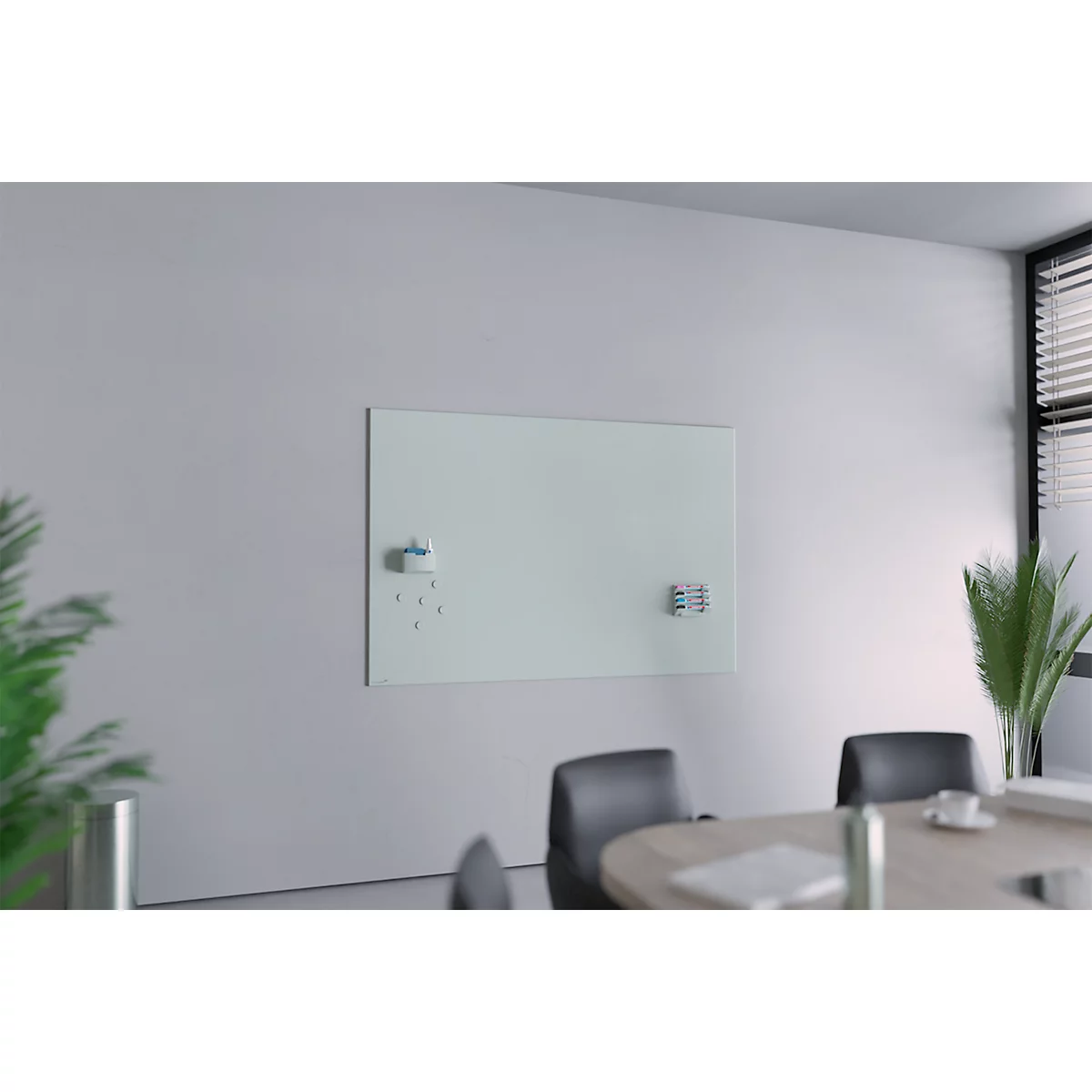Legamaster glasplaatmagneten, 5 stuks, ⌀ 30 mm, saliegroen