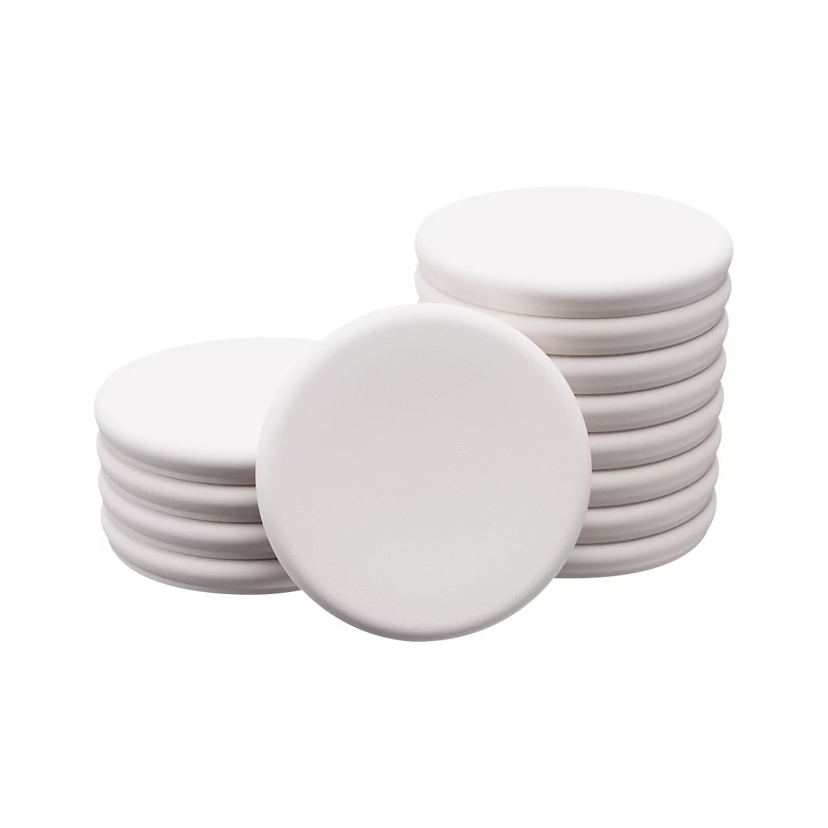 Legamaster glasplaatmagneten, 5 stuks, ⌀ 30 mm, warm grijs