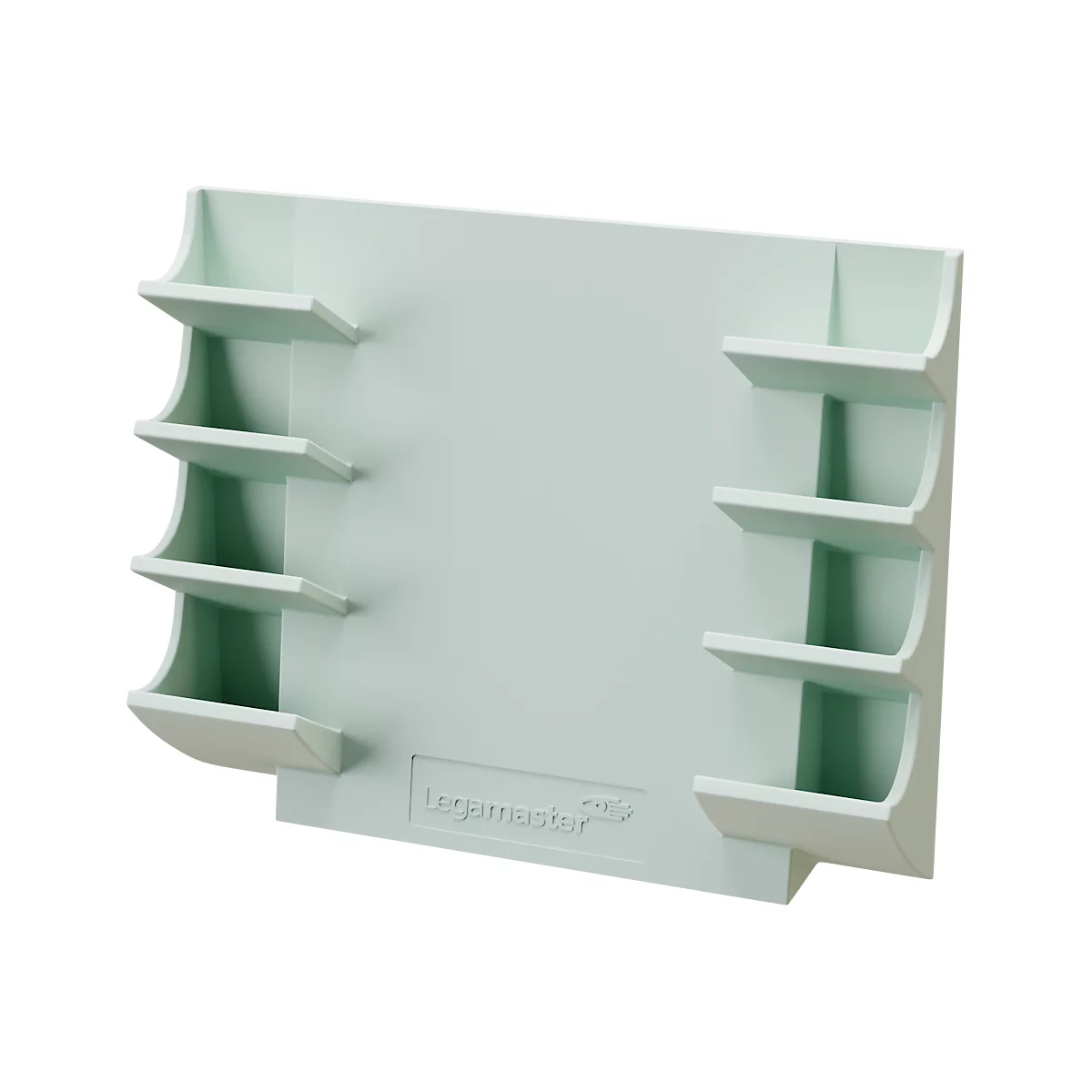 Legamaster markerhouder, voor glasborden, voor 4 markers, neodymium magneet, saliegroen