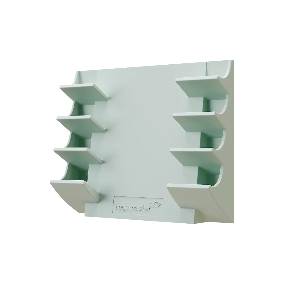 Legamaster markerhouder, voor glasborden, voor 4 markers, neodymium magneet, saliegroen