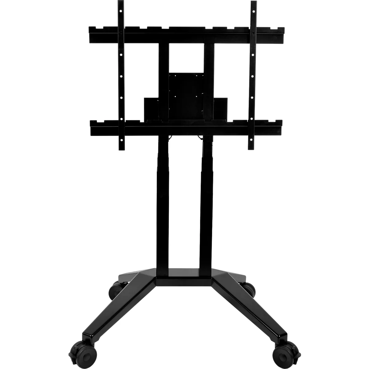 Legamaster moTion MS-12S rolstatief, in hoogte verstelbaar, kabel compartiment, B 910 x D 690 x H 1470-2130 mm, zwart