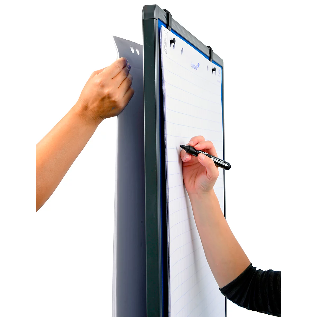 Legamaster Multiboard Premium Plus, prikbord en whiteboard, B 760 x H 1200 mm, blauw