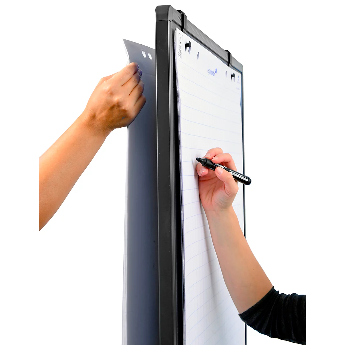 Legamaster Multiboard Premium Plus, prikbord en whiteboard, B 760 x H 1200 mm, grijs