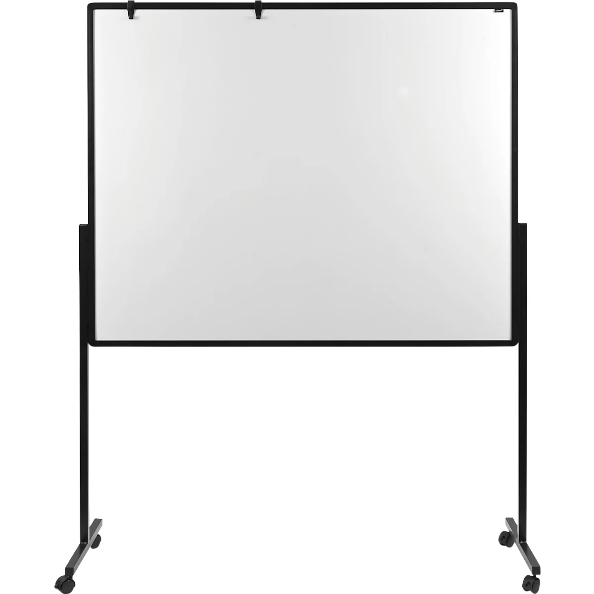 Legamaster PREMIUM multiboard mobile XL, tableau d'affichage et tableau blanc, avec roulettes, L 1200 x H 1500 mm, bleu, y compris crochets pour papier à cliquer