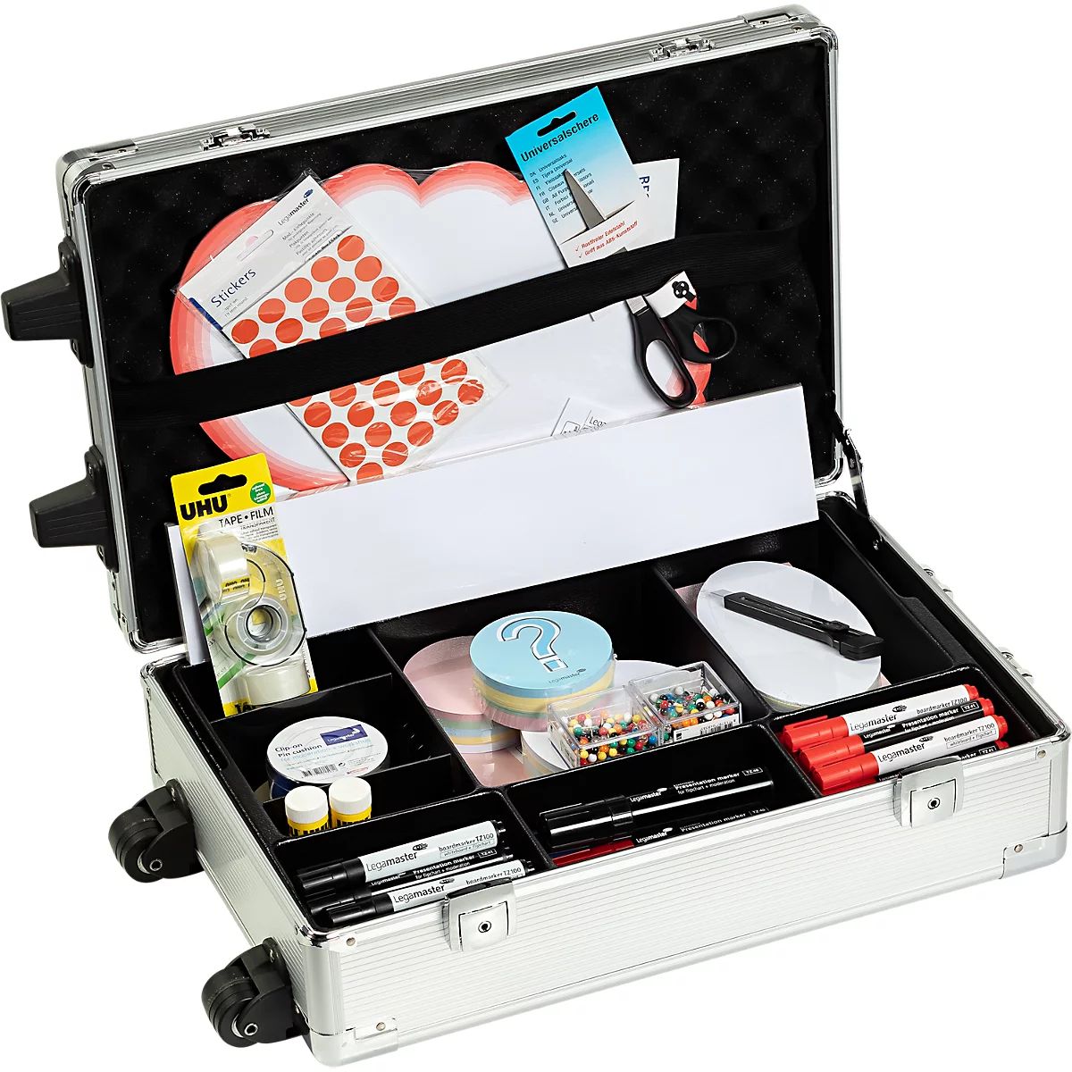 Legamaster PROFESSIONAL Reisgidstrolley, zilver