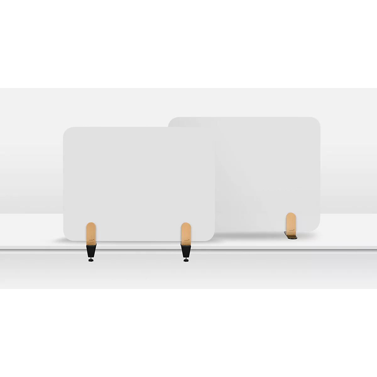 Legamaster Séparation de table pour tableau blanc Elements, acier émaillé, y compris 2 pinces de table, L 800 x H 600 x P 11 mm