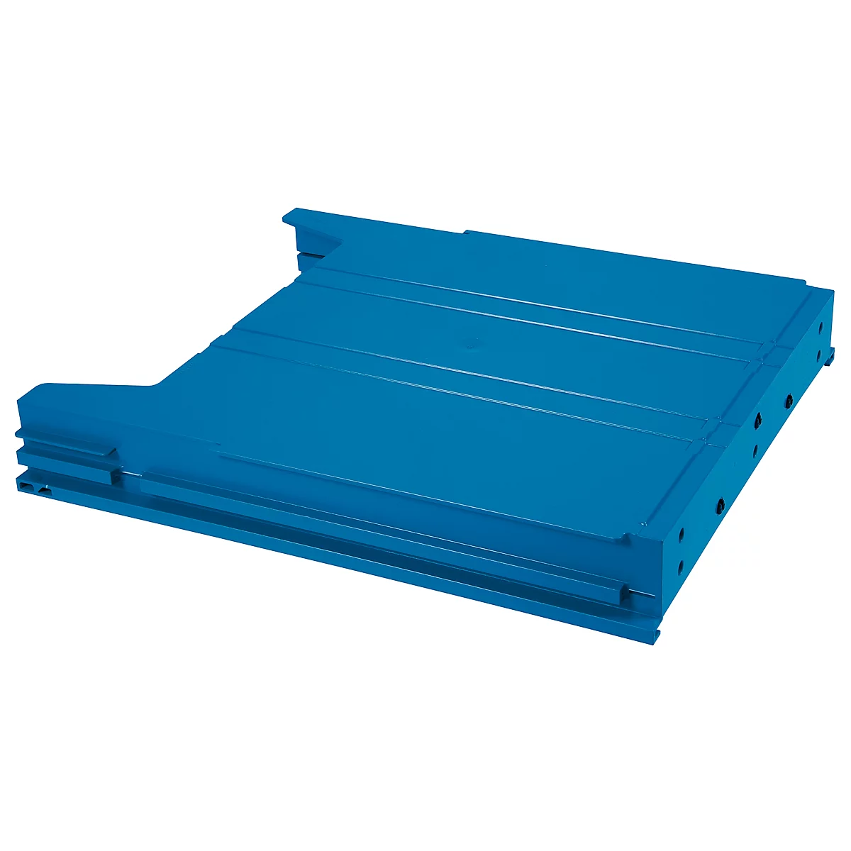 Legbord Eichner Big, voor wand-sorteerder, vulhoogte 34 mm, B 262 x D 42 x H 302 mm, blauw