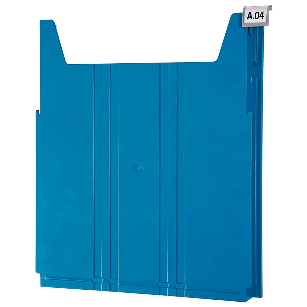 Legbord Eichner Big, voor wand-sorteerder, vulhoogte 34 mm, B 262 x D 42 x H 302 mm, blauw
