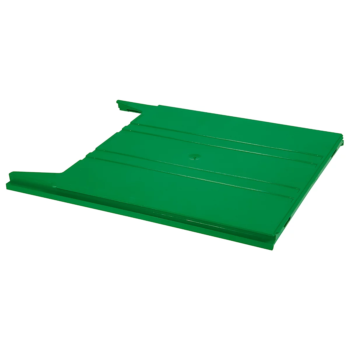 Legbord Eichner Flat, voor wand-sorter, vulhoogte 9 mm, B 240 x D 15 x H 302 mm, groen