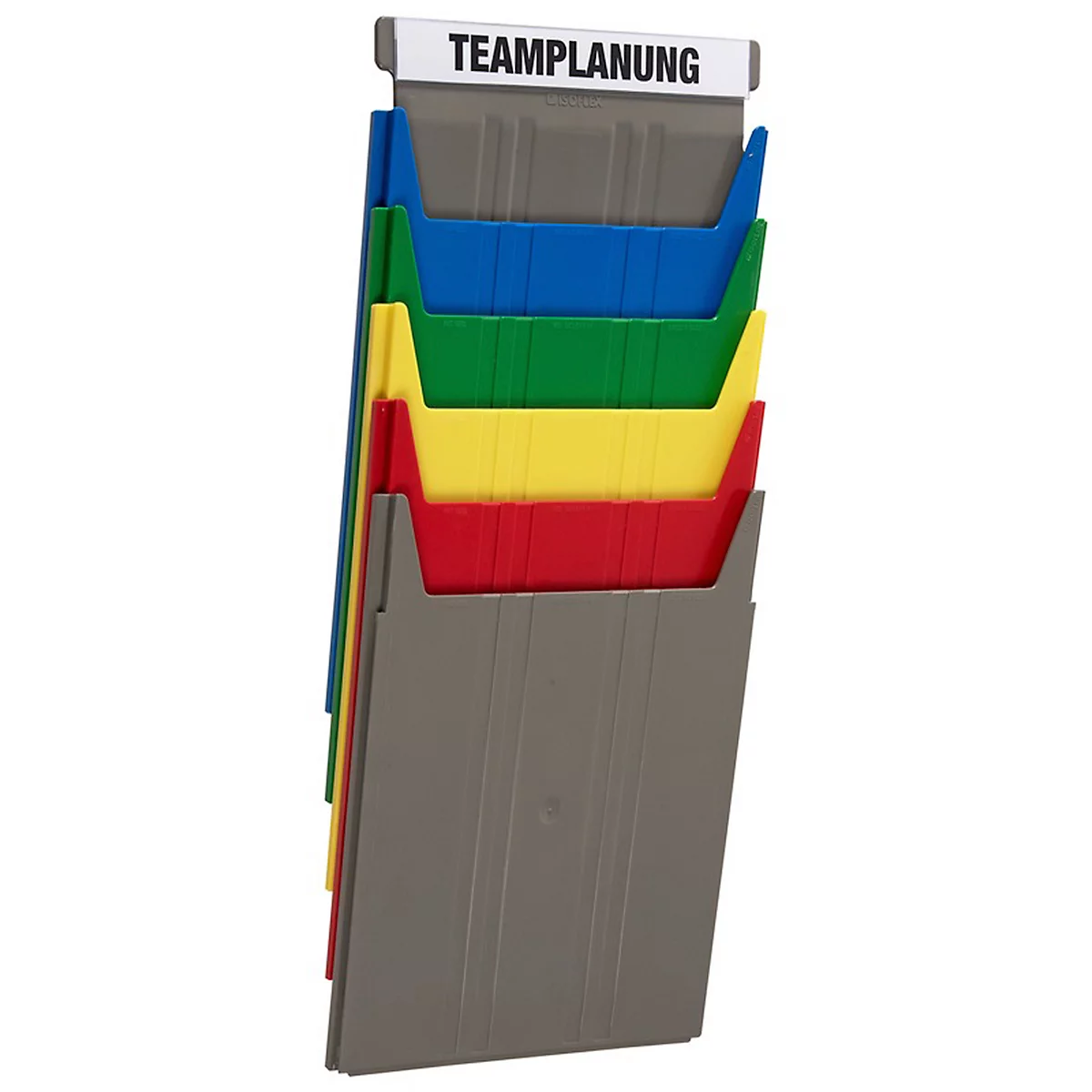 Legbord Eichner Flat, voor wandsorteerder, vulhoogte 9 mm, B 240 x D 15 x H 302 mm, blauw