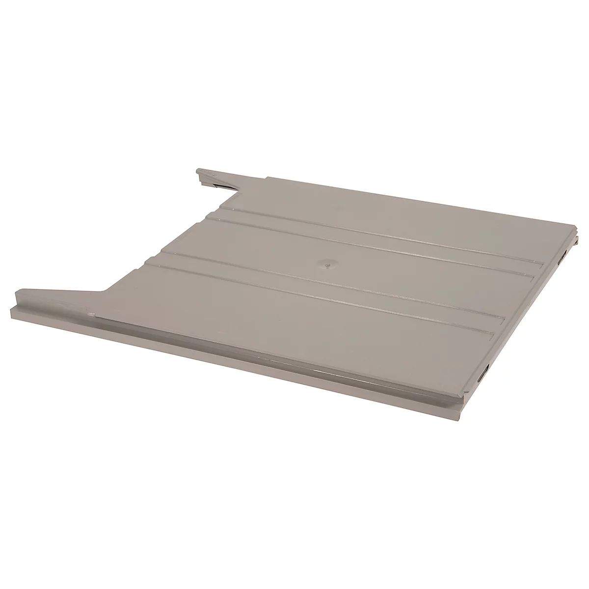 Legbord Eichner Flat, voor wandsorteerder, vulhoogte 9 mm, B 240 x D 15 x H 302 mm, grijs