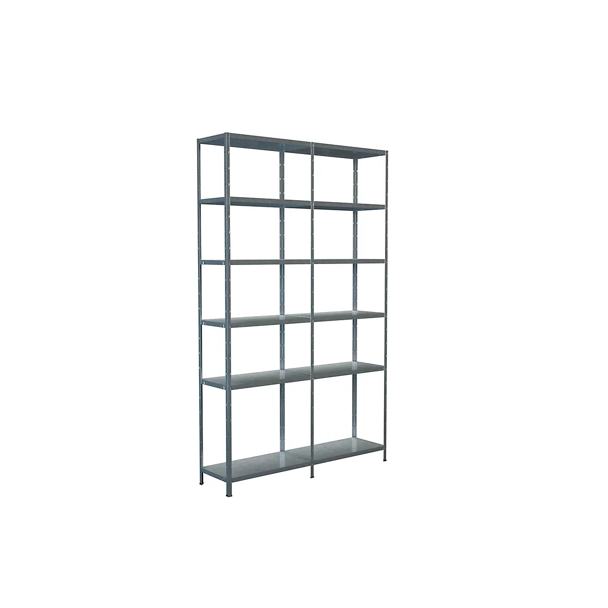 Legborden zonder bouten, H 2300 x B 1400 x D 350 mm, gegalvaniseerd