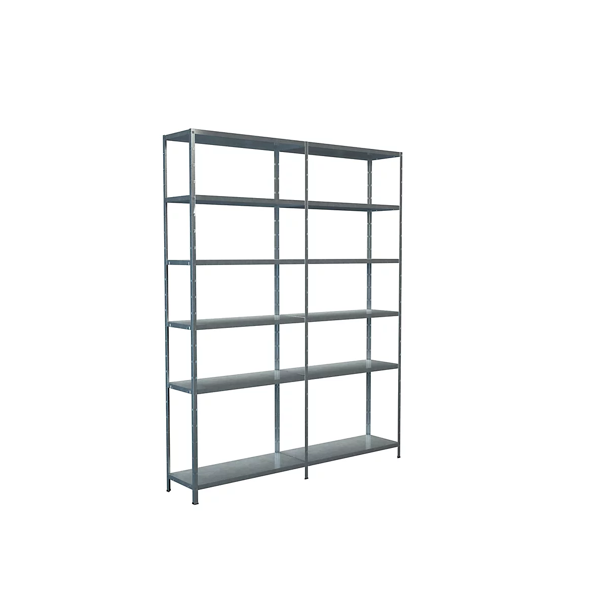 Legborden zonder bouten, H 2300 x B 1800 x D 350 mm, gegalvaniseerd