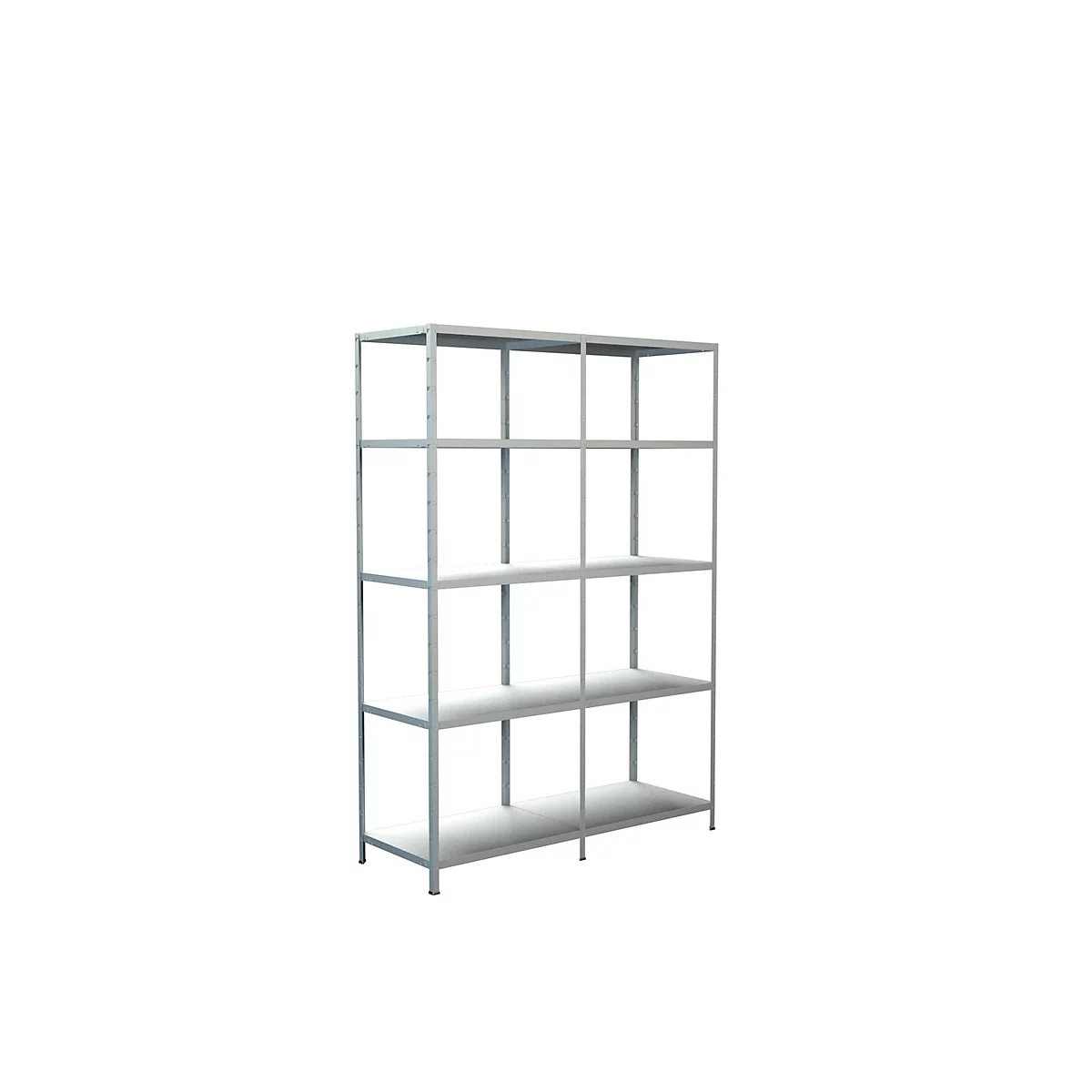 Legborden zonder grendels, H 2000 x B 1400 x D 500 mm, wit