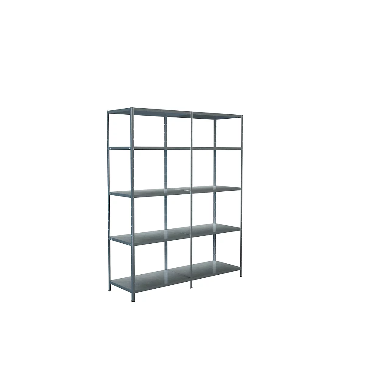 Legborden zonder grendels, H 2000 x B 1600 x D 500 mm, gegalvaniseerd