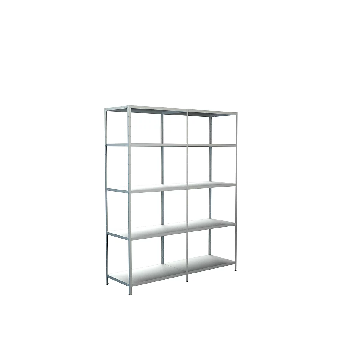 Legborden zonder grendels, H 2000 x B 1600 x D 500 mm, wit