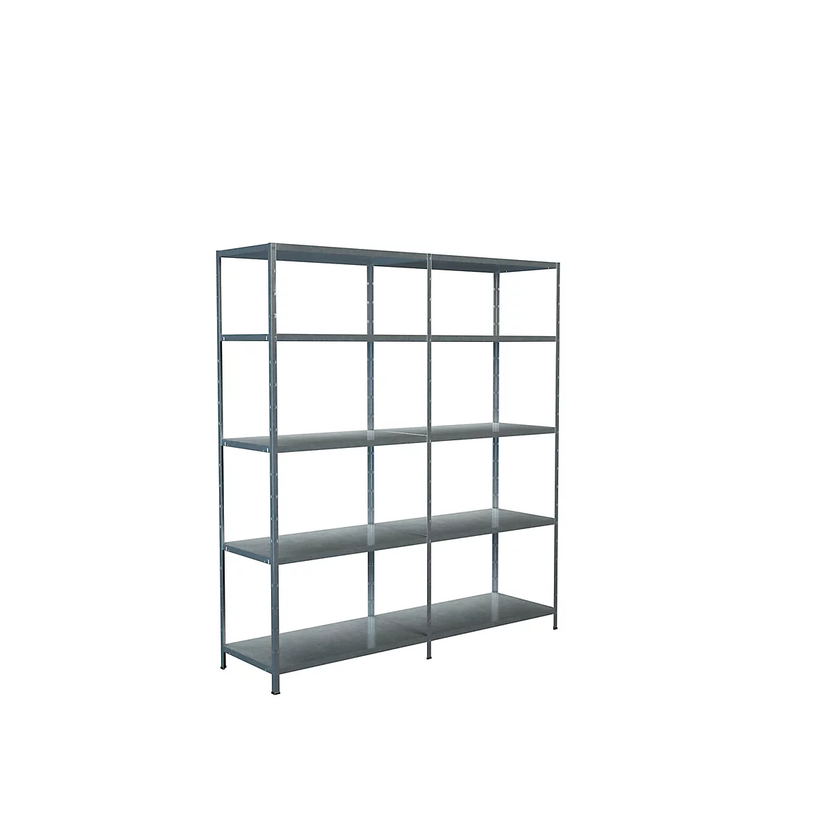 Legborden zonder grendels, H 2000 x B 1800 x D 500 mm, gegalvaniseerd