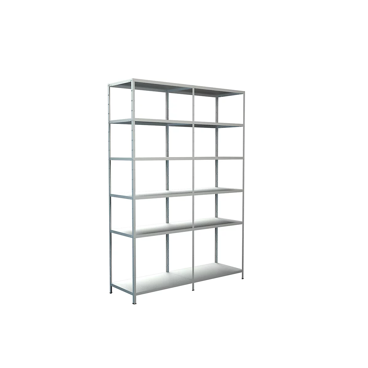 Legborden zonder grendels, H 2300 x B 1600 x D 500, wit
