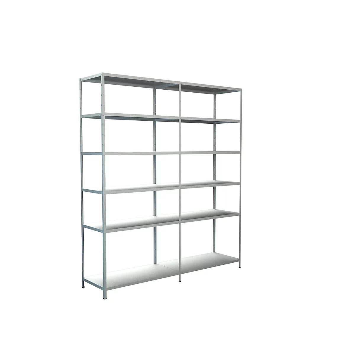 Legborden zonder grendels, H 2300 x B 2000 x D 500, wit