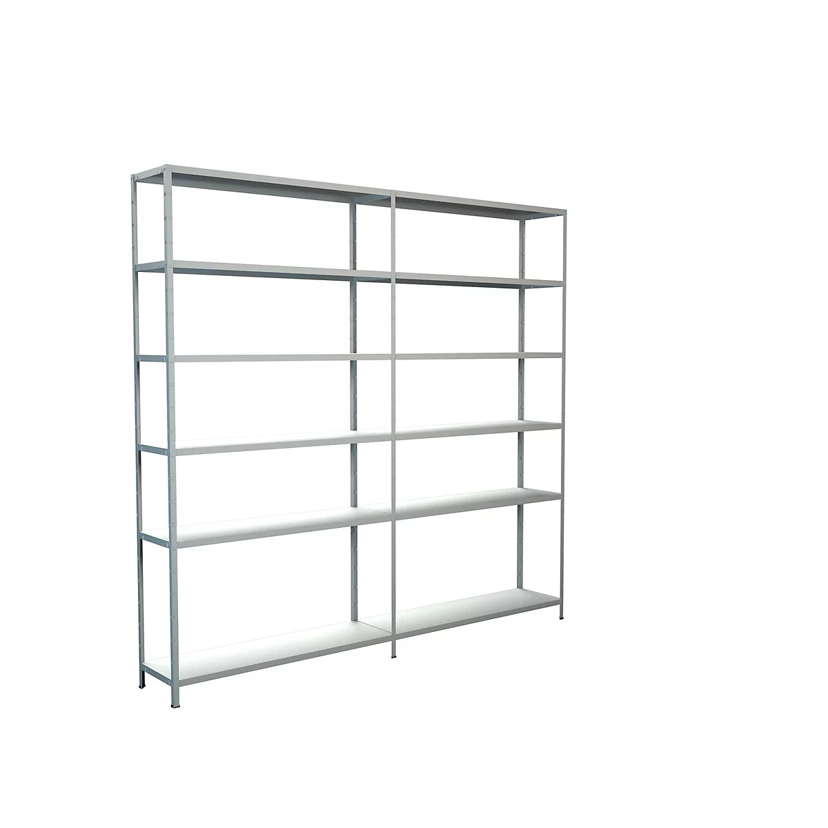 Legborden zonder grendels, H 2300 x B 2400 x D 350 mm, wit