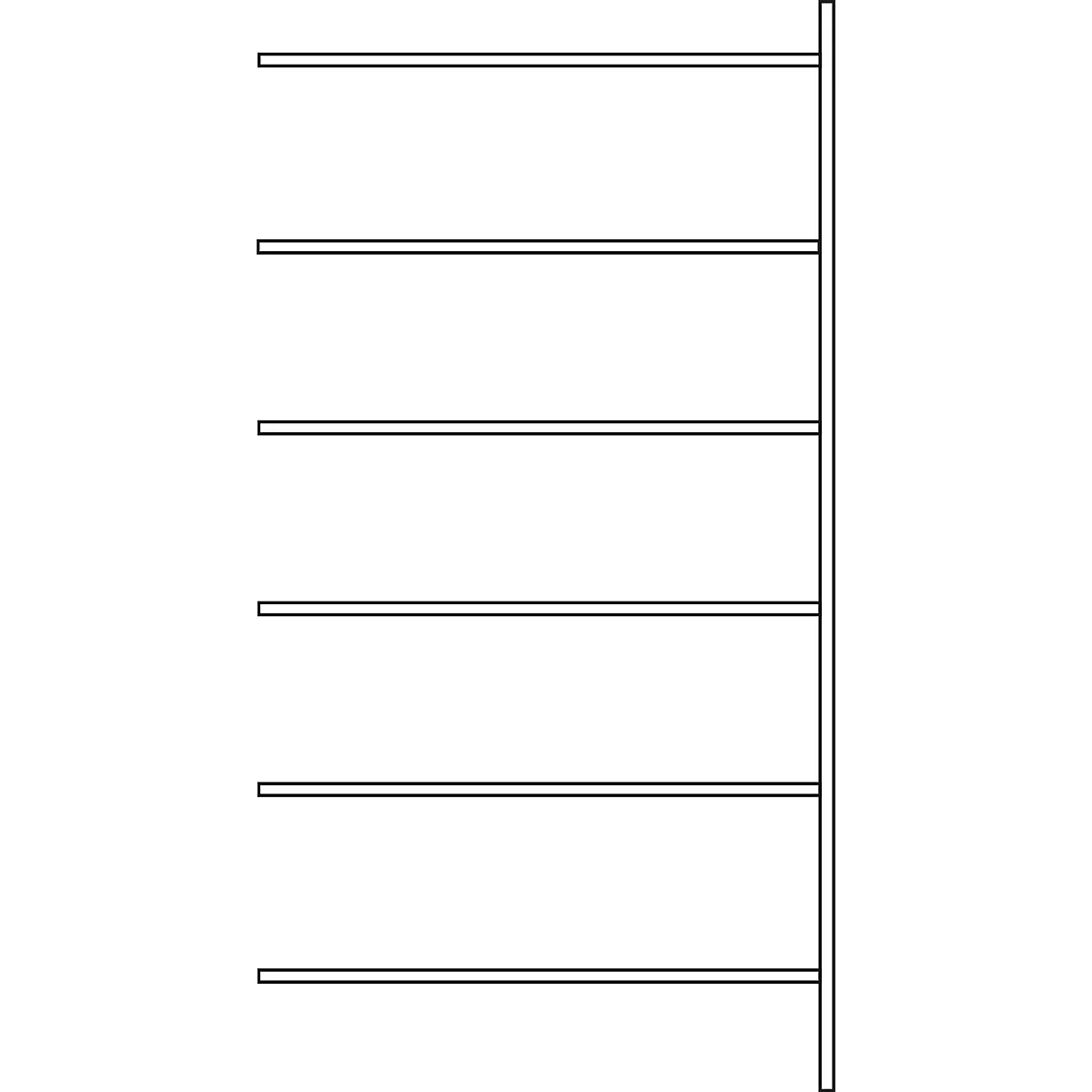 Legbordstelling SSI Schäfer R3000, Aanbouwstelling, B 1315 x D 400 mm, draagvermogen 150 kg,