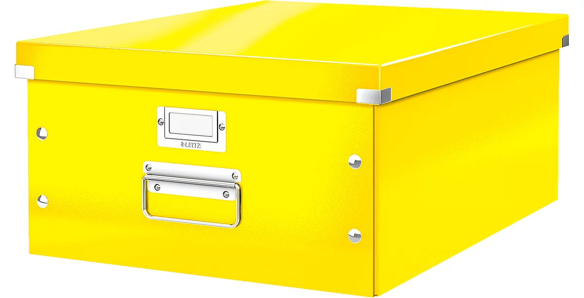 LEITZ® Ablage- und Transportbox Serie Click + Store, groß, für DIN A3, gelb