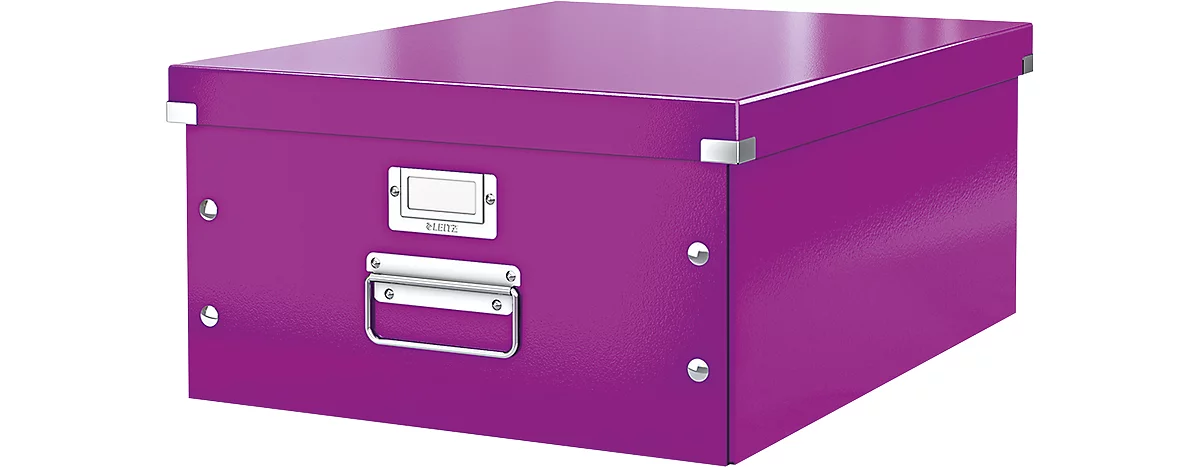 LEITZ® Ablage- und Transportbox Serie Click + Store, groß, für DIN A3, violett