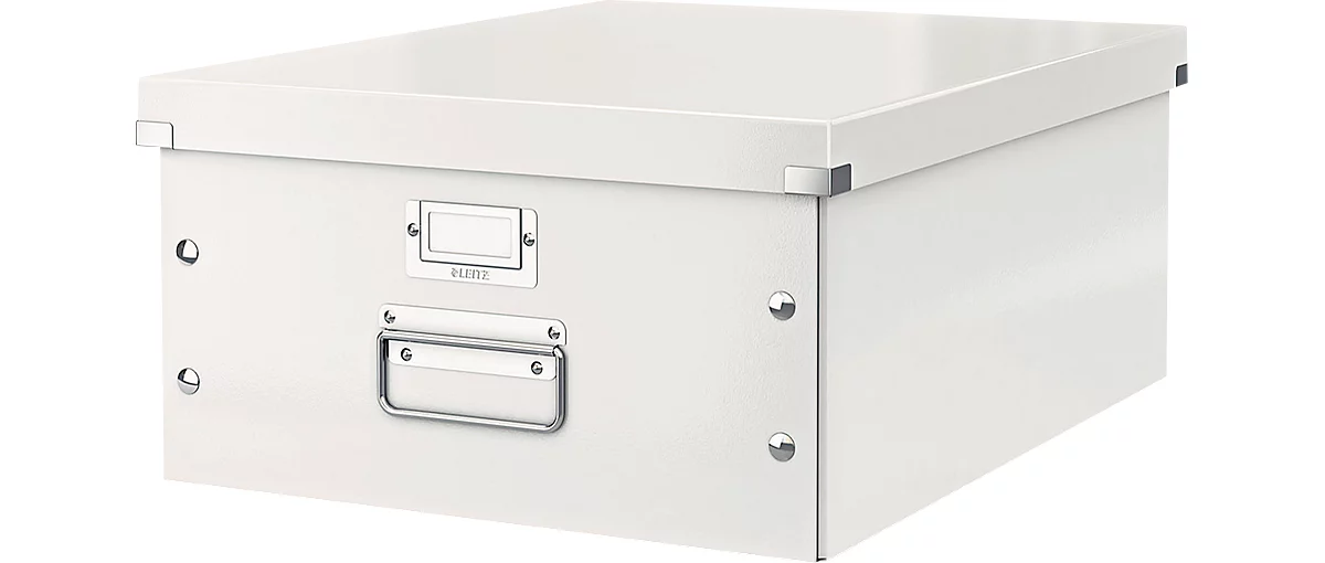 LEITZ® Ablage- und Transportbox Serie Click + Store, groß, für DIN A3, weiß