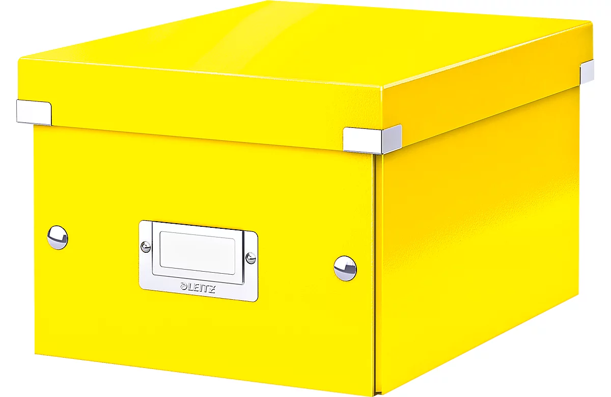 LEITZ® Ablage- und Transportbox Serie Click + Store, klein, für DIN A5, gelb