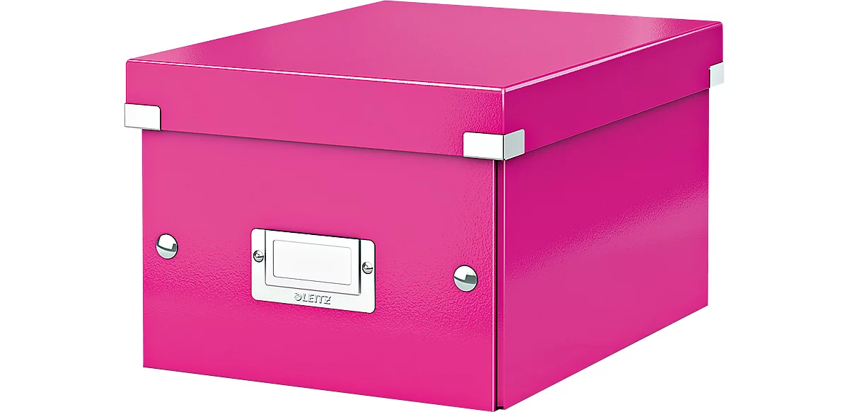 LEITZ® Ablage- und Transportbox Serie Click + Store, klein, für DIN A5, pink