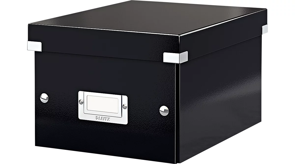 LEITZ® Ablage- und Transportbox Serie Click + Store, klein, für DIN A5, schwarz