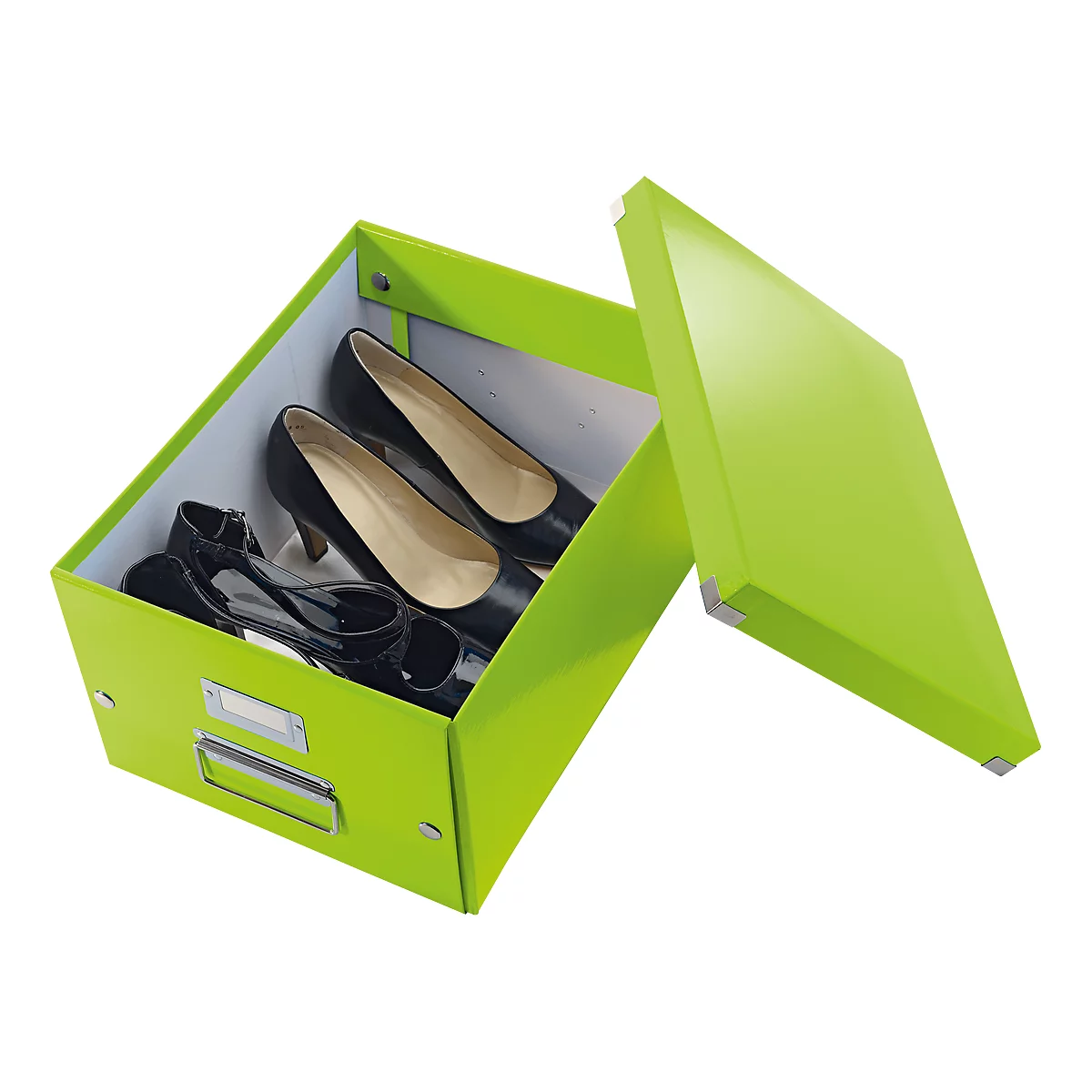 LEITZ® Ablage- und Transportbox Serie Click + Store, mittel, für DIN A4, grün