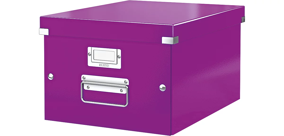 LEITZ® Ablage- und Transportbox Serie Click + Store, mittel, für DIN A4, violett