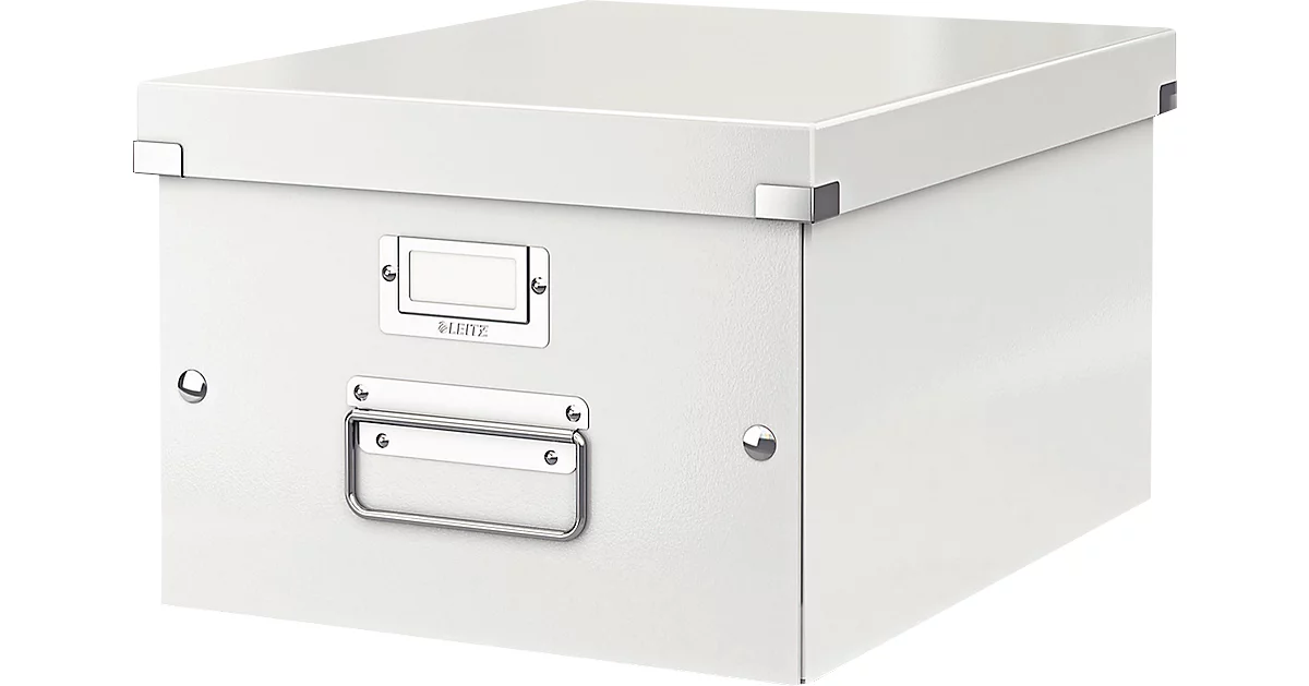 LEITZ® Ablage- und Transportbox Serie Click + Store, mittel, für DIN A4, weiß