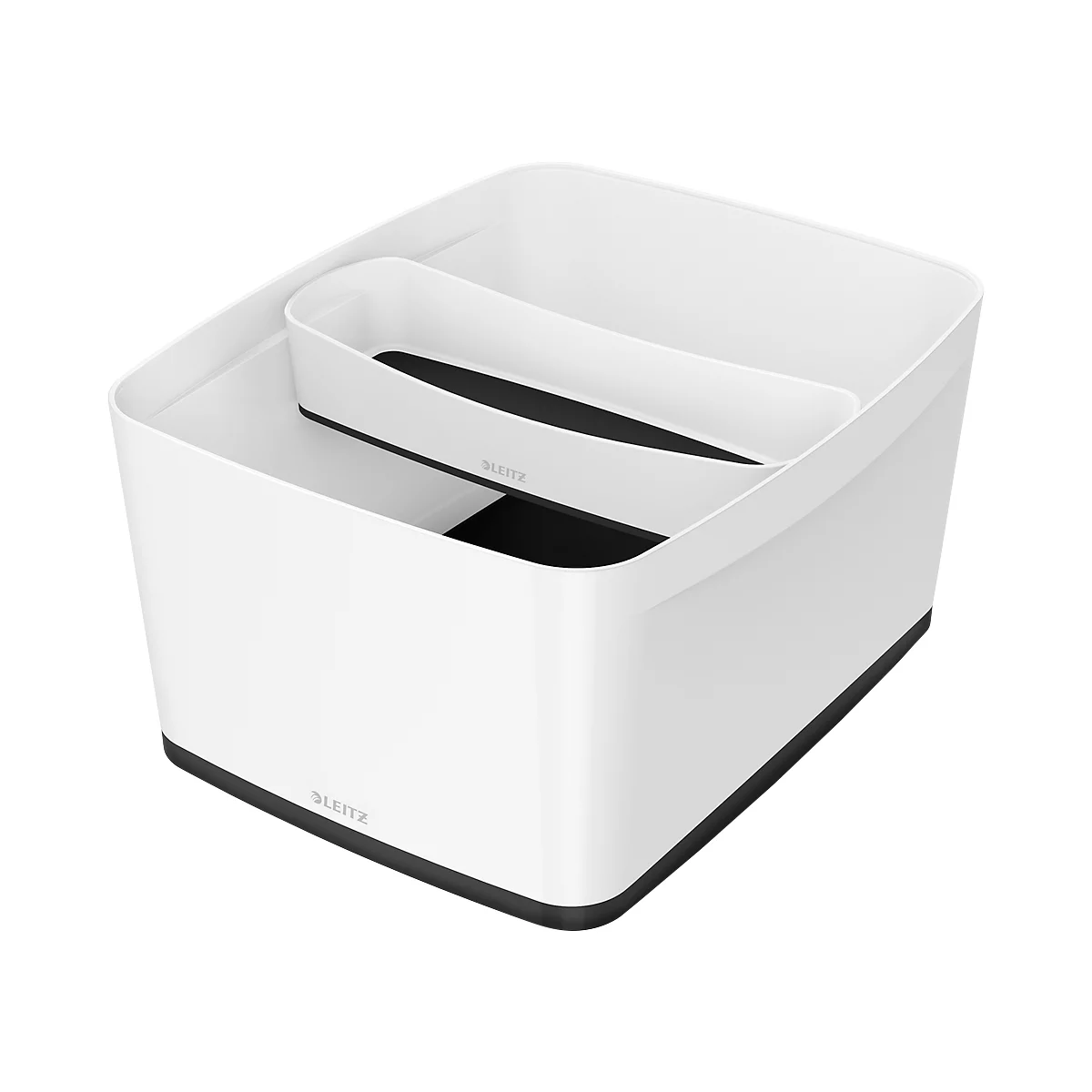 Leitz Ablagebox MyBox, DIN A4, für Utensilien, weiss/schwarz