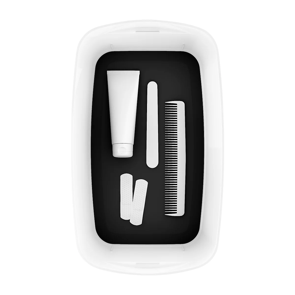 Leitz Ablagebox MyBox, DIN A5, für Utensilien, weiß/schwarz