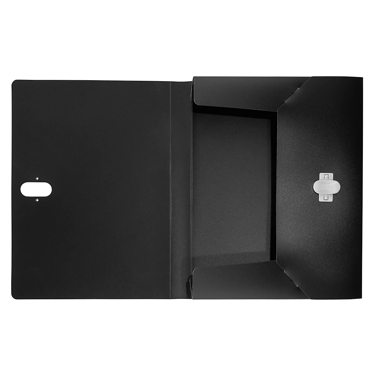 LEITZ® Ablagebox Recycle, A4, für bis zu 300 Blatt, bis zu 100% recycelbar, L 330 x B 254 mm, PP, schwarz