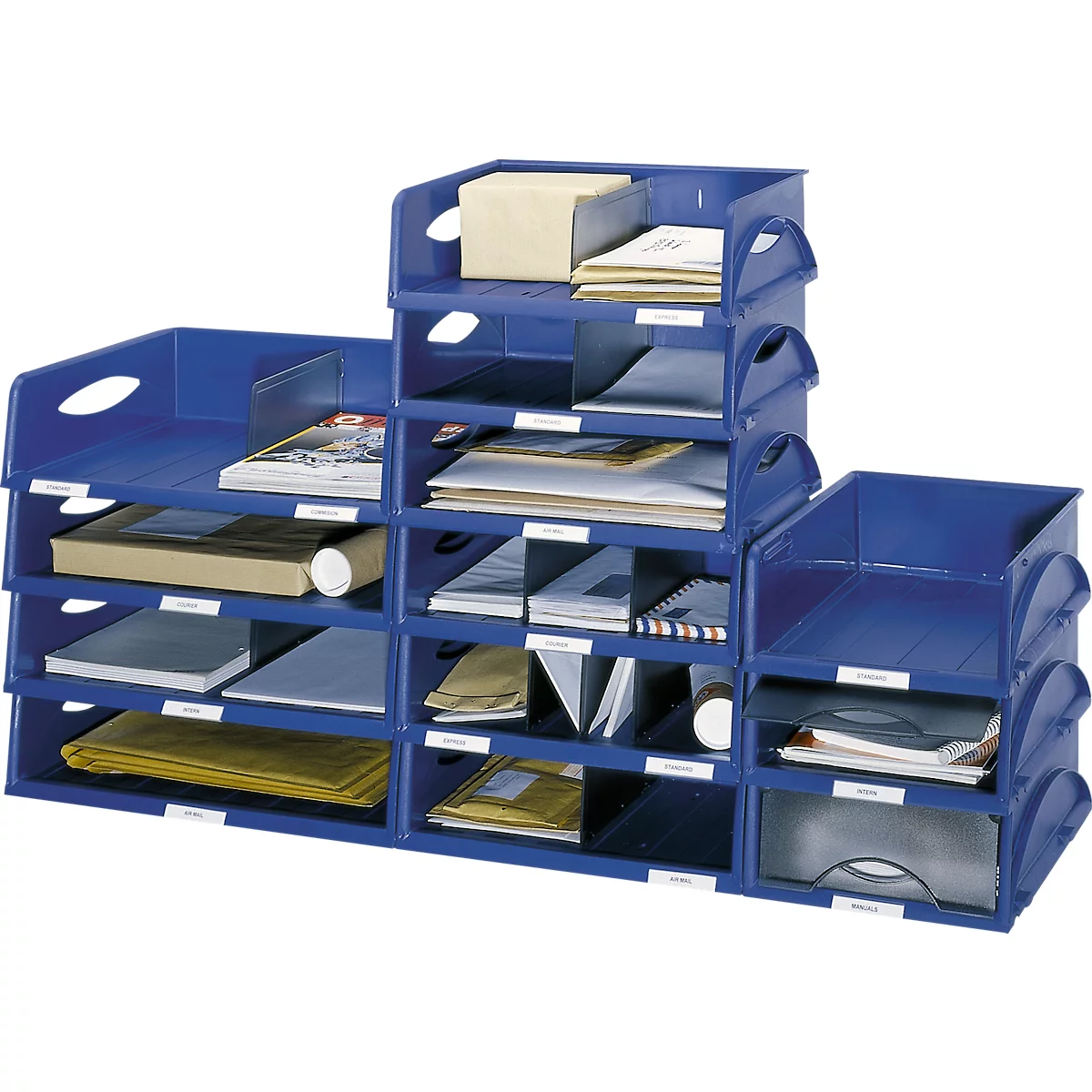 LEITZ® Ablagekorb Sorty, DIN A4 quer, Polystyrol, blau