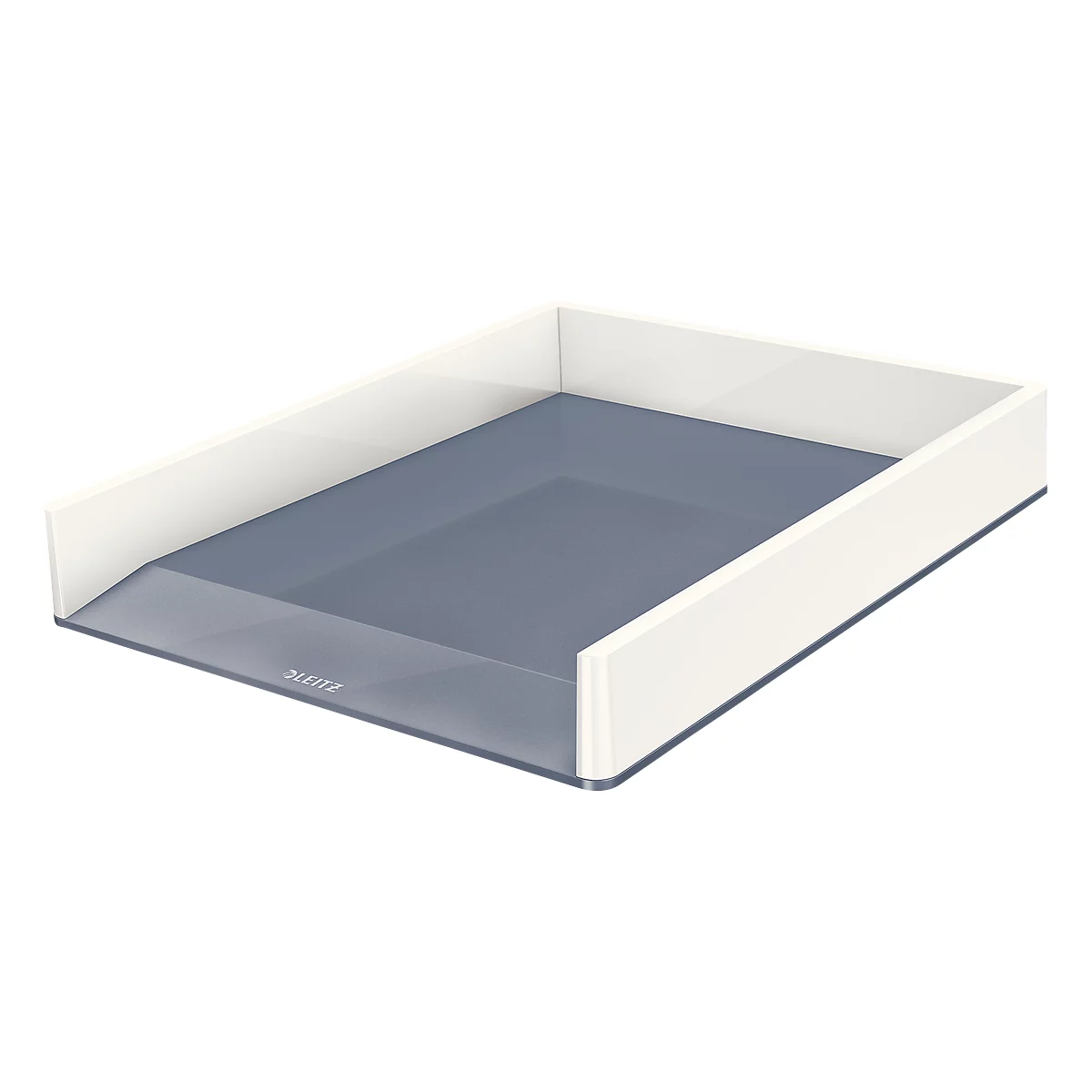 LEITZ® Ablagekorb WOW Duo Color, DIN A4, weiss/grau