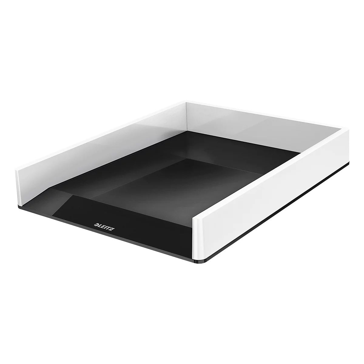 LEITZ® Ablagekorb WOW Duo Color, DIN A4, weiss/schwarz