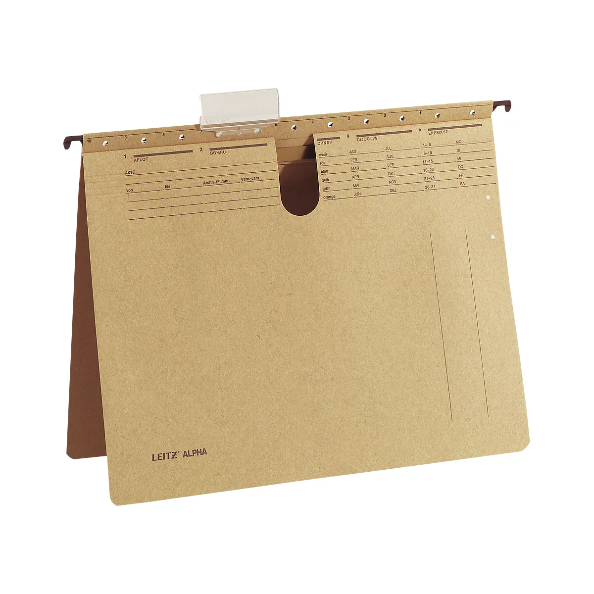 LEITZ® ALPHA hangsnelhechters 1914, met snelhechtermechanisme, voor formaten tot A4, 10 stuks