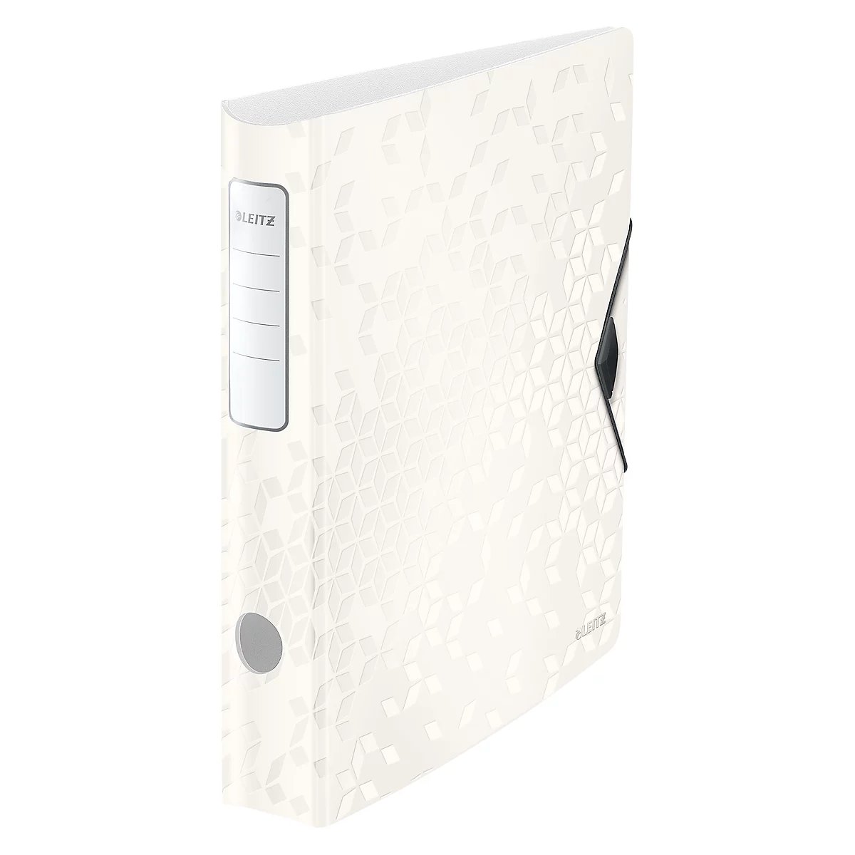 Ivory-white file folder with pattern and Leitz label.