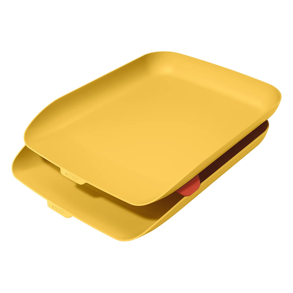 Leitz® Briefkorb Cosy, 2er Set, für A4-Dokumente, stapelbar,gelb
